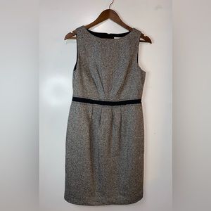 Ann Taylor Loft grey sleeveless wool blend dress - size 8